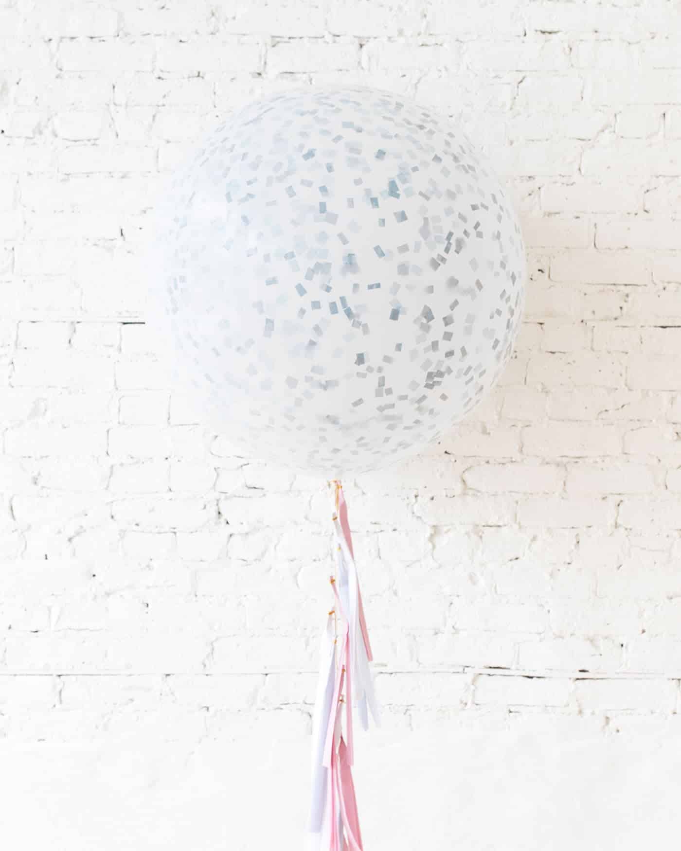 Petits Pastels – Frosted Blue Giant Balloon with Tassel | Rental