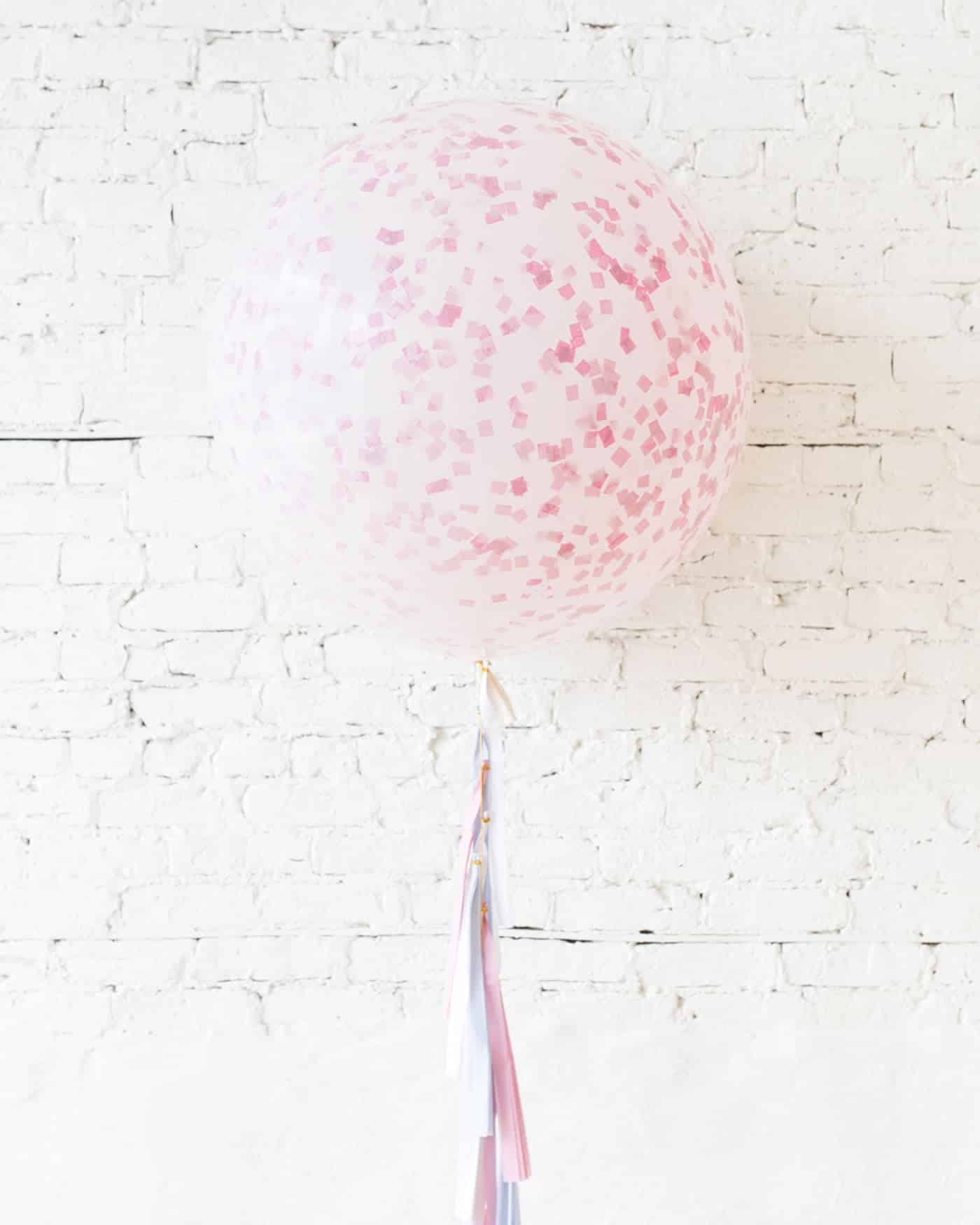 Petits Pastels – Frosted Pink Giant Balloon with Tassel | Rental