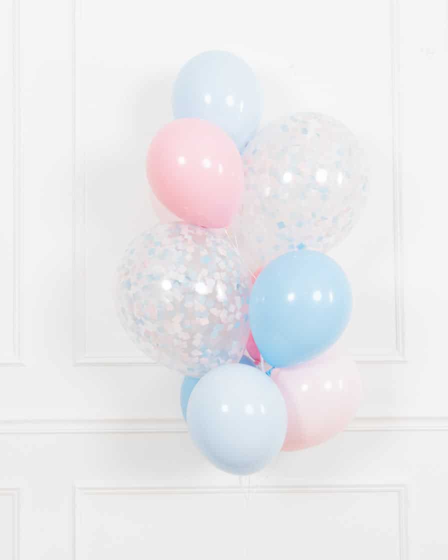 Petits Pastels – Confetti and 11in Balloons – bouquet of 10 | Rental