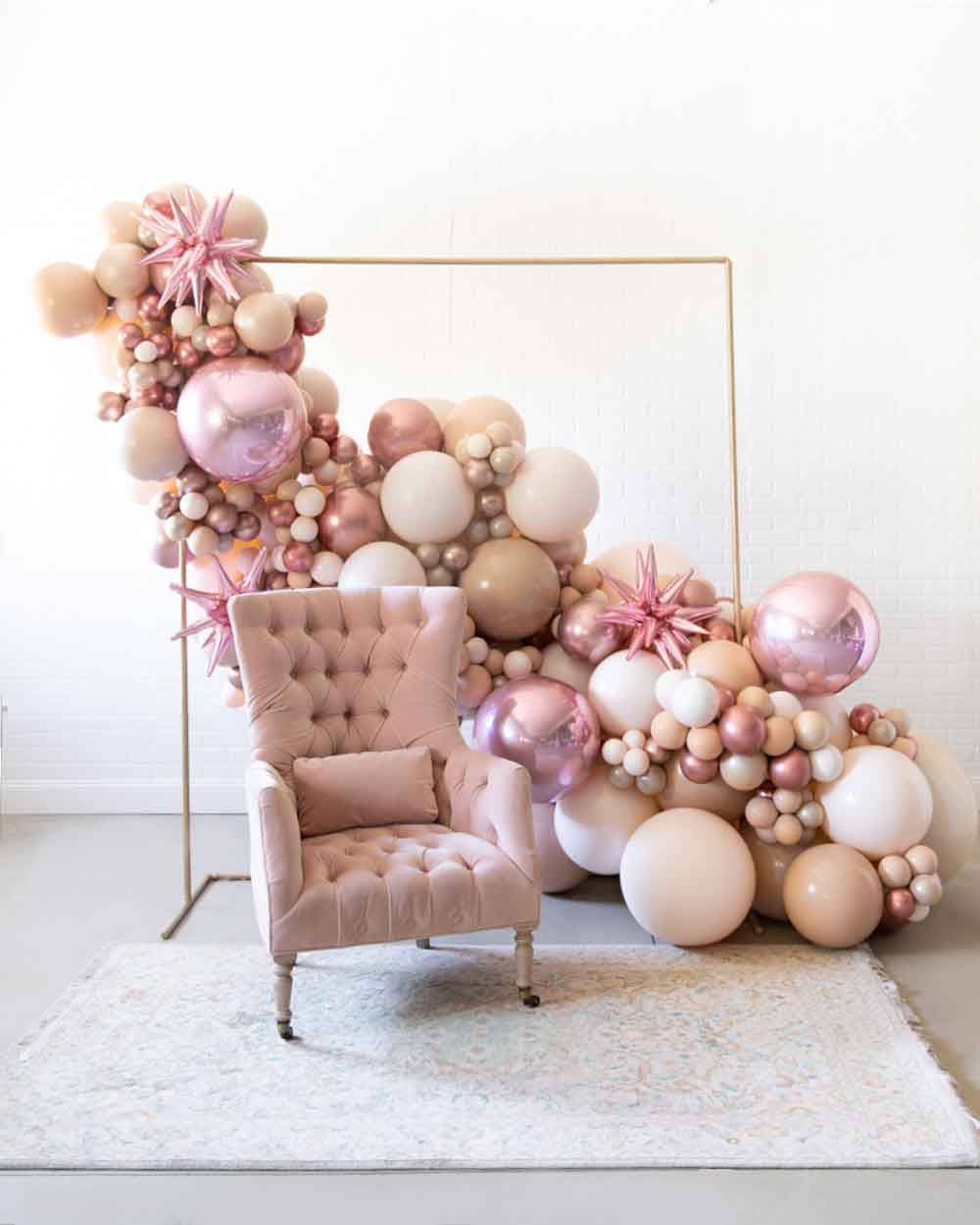 Glam Tan – 7×7 Frame Install Piece | Rental