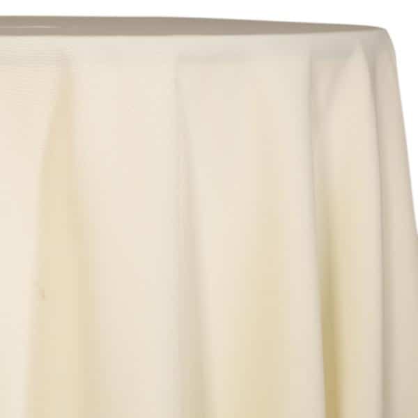 Ivory – Polyester ” Tropical Wide ” Tablecloth – Many Size Options | Rental