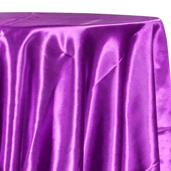 Bridal Satin Table Linen in Lavender 169 | Rental Bridal Satin Table Linen in Lavender 169 | Rental