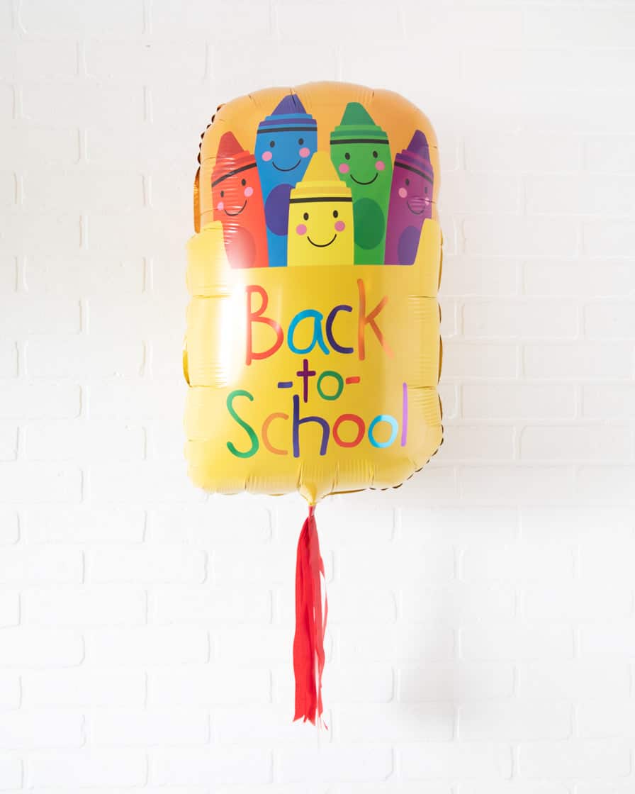 Back 2 School – Crayon Foil Balloon | Rental Back 2 School – Crayon Foil Balloon | Rental