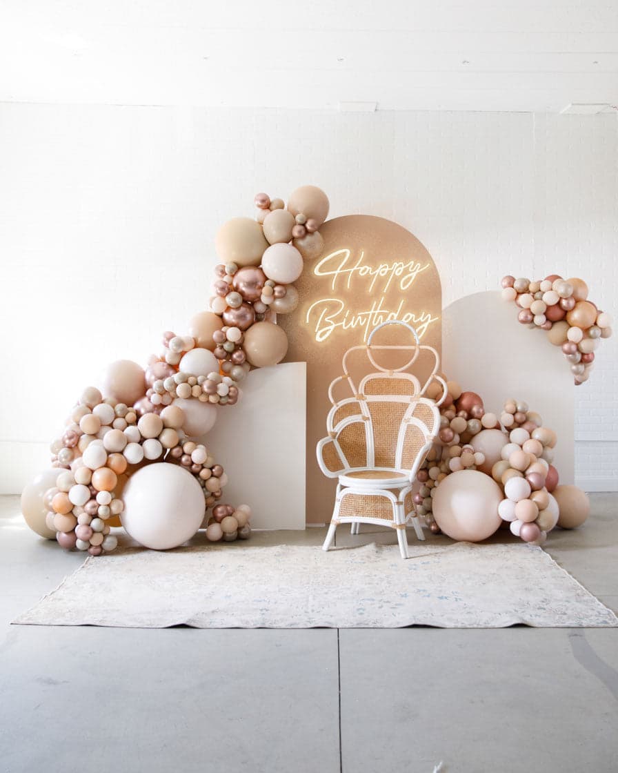 Modern Mauve – The Beaudoin Set with Neon Sign | Rental
