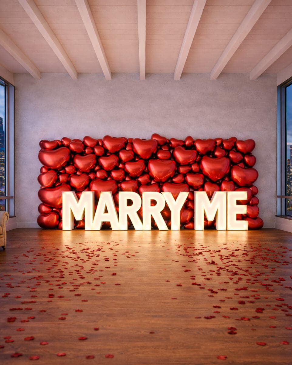 Valentine’s Day – LED Marry Me Marquee Letters Proposal | Rental Valentine’s Day – LED Marry Me Marquee Letters Proposal | Rental
