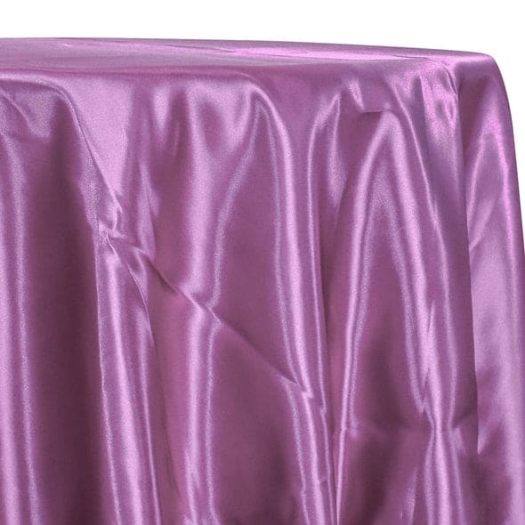 Bridal Satin Table Linen in Mauve 35 | Rental Bridal Satin Table Linen in Mauve 35 | Rental