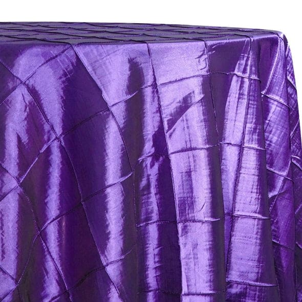 4″ Pintuck Taffeta Table Linen in Purple 079 | Rental 4″ Pintuck Taffeta Table Linen in Purple 079 | Rental