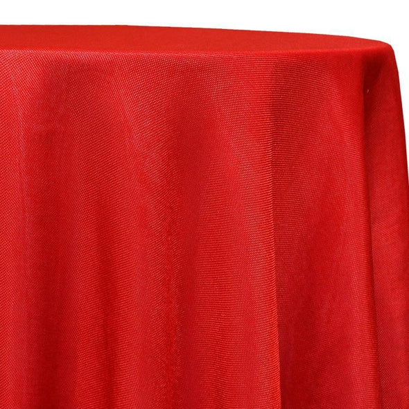 Imitation Burlap Table Linen in Red | Rental