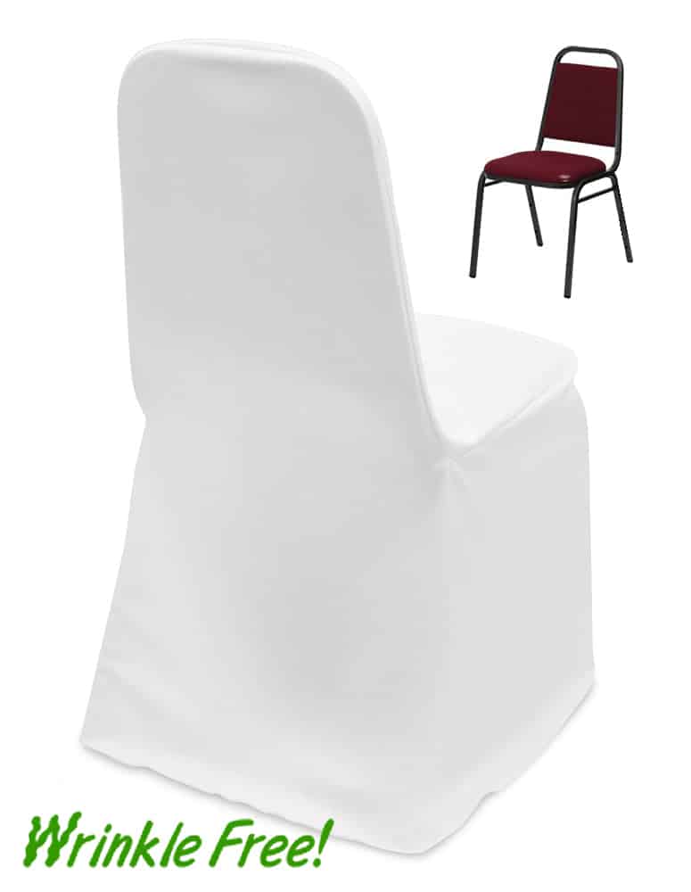 Scuba (Wrinkle-Free) Stacking Banquet Chair Cover – Premium Quality | Rental