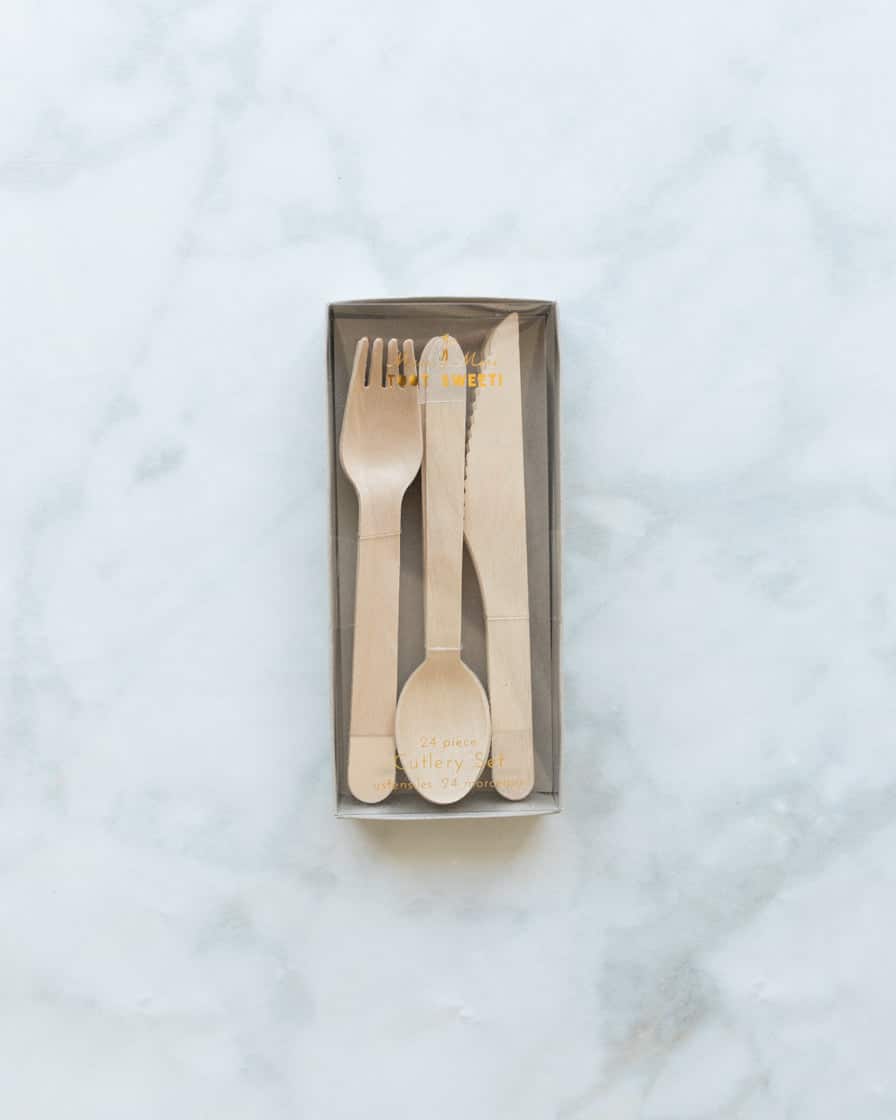 Meri Meri – Silver Dipped Wooden Cutlery Set – pack of 24 | Purchase Meri Meri – Silver Dipped Wooden Cutlery Set – pack of 24 | Purchase