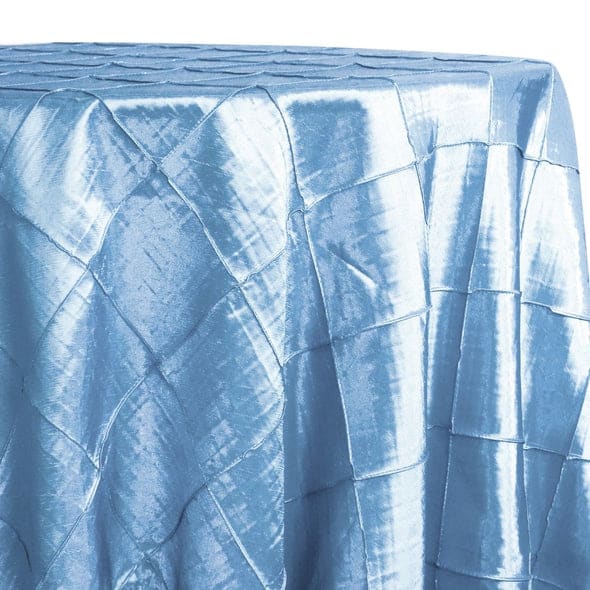 4″ Pintuck Taffeta Table Linen in Turquoise Light | Rental 4″ Pintuck Taffeta Table Linen in Turquoise Light | Rental