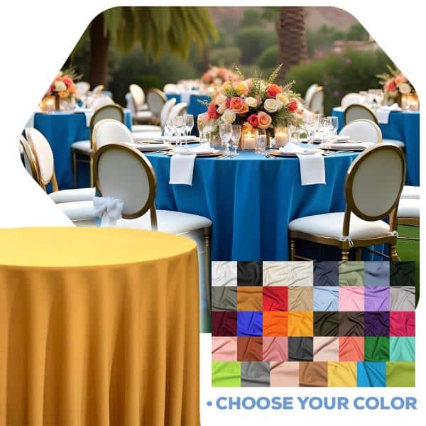 Scuba (Wrinkle Free) - Premium Polyester Tablecloth | Rental