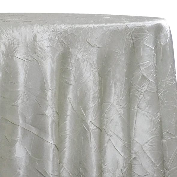 Crush Satin (Bichon) Table Linen in White 16 | Rental Crush Satin (Bichon) Table Linen in White 16 | Rental