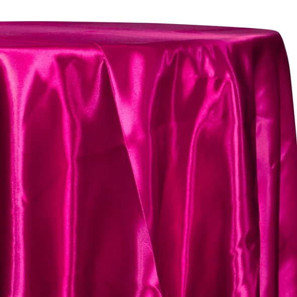 Bridal Satin Table Linen in Wild Fire 214 | Rental Bridal Satin Table Linen in Wild Fire 214 | Rental