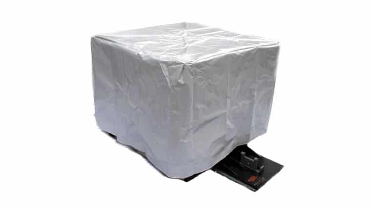 Vinyl – 3500lb SINGLE Block And Roll® Tent Ballast Block Cover – White | Rental