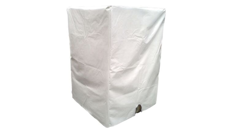 Vinyl – 3500lb DOUBLE Block And Roll® Tent Ballast Block Cover – White | Rental