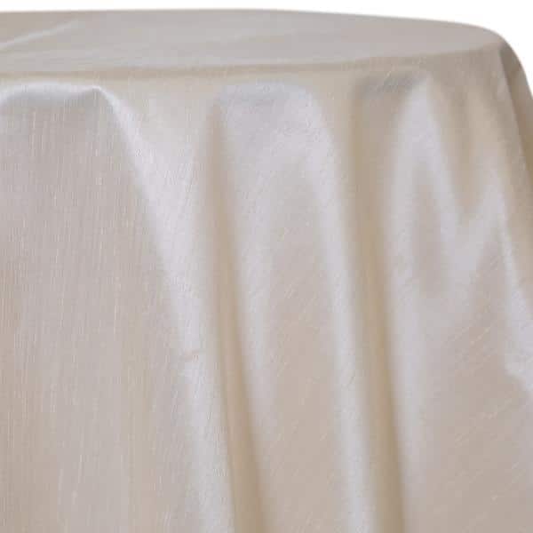 Cream – Shantung Satin “Capri” Tablecloth – Many Size Options | Rental Cream – Shantung Satin “Capri” Tablecloth – Many Size Options | Rental