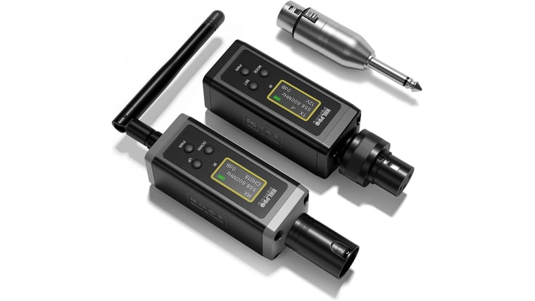 UHF Wireless XLR Transmitter and Receiver with Antenna, 200ft Range, Wireless Microphone System for Dynamic & Condenser Mic, Auto-Scan, 32 Channels, Mic Adapter for Church/PA/Audio Mixer, F20P | Rental UHF Wireless XLR Transmitter and Receiver with Antenna, 200ft Range, Wireless Microphone System for Dynamic & Condenser Mic, Auto-Scan, 32 Channels, Mic Adapter for Church/PA/Audio Mixer, F20P | Rental