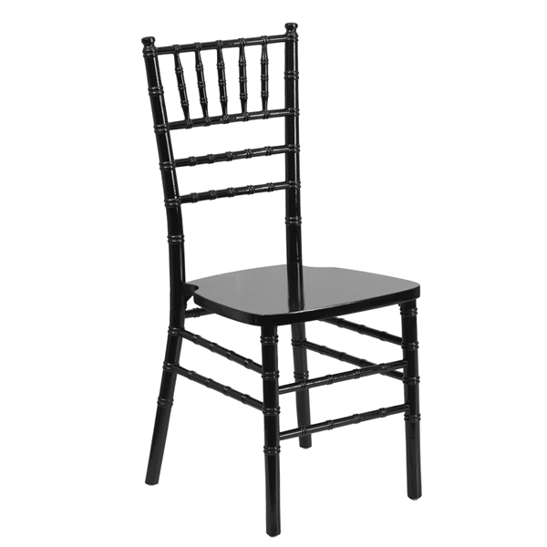 EnvyChair™ Elegant Wood Chiavari Chair – Black | Rental