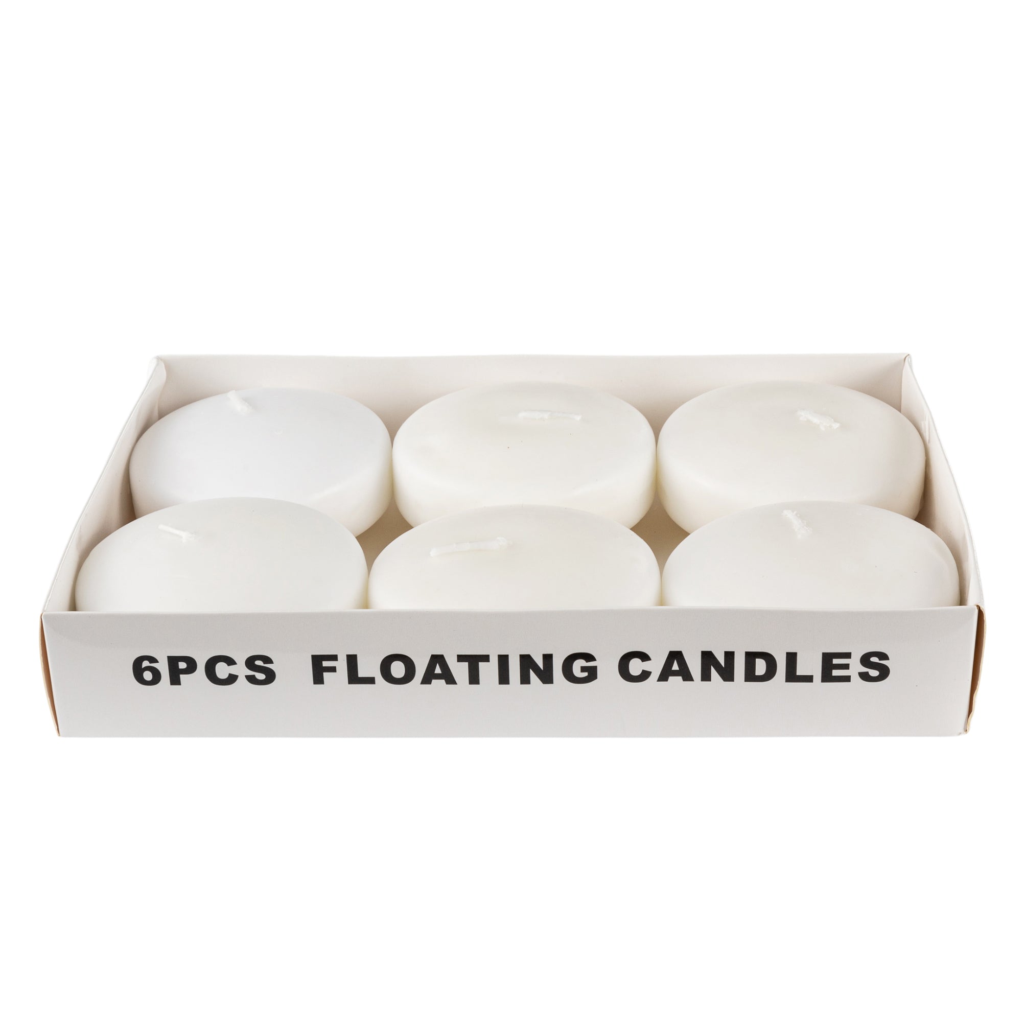 3" Floating Candles (6 pcs) - White | Rental
