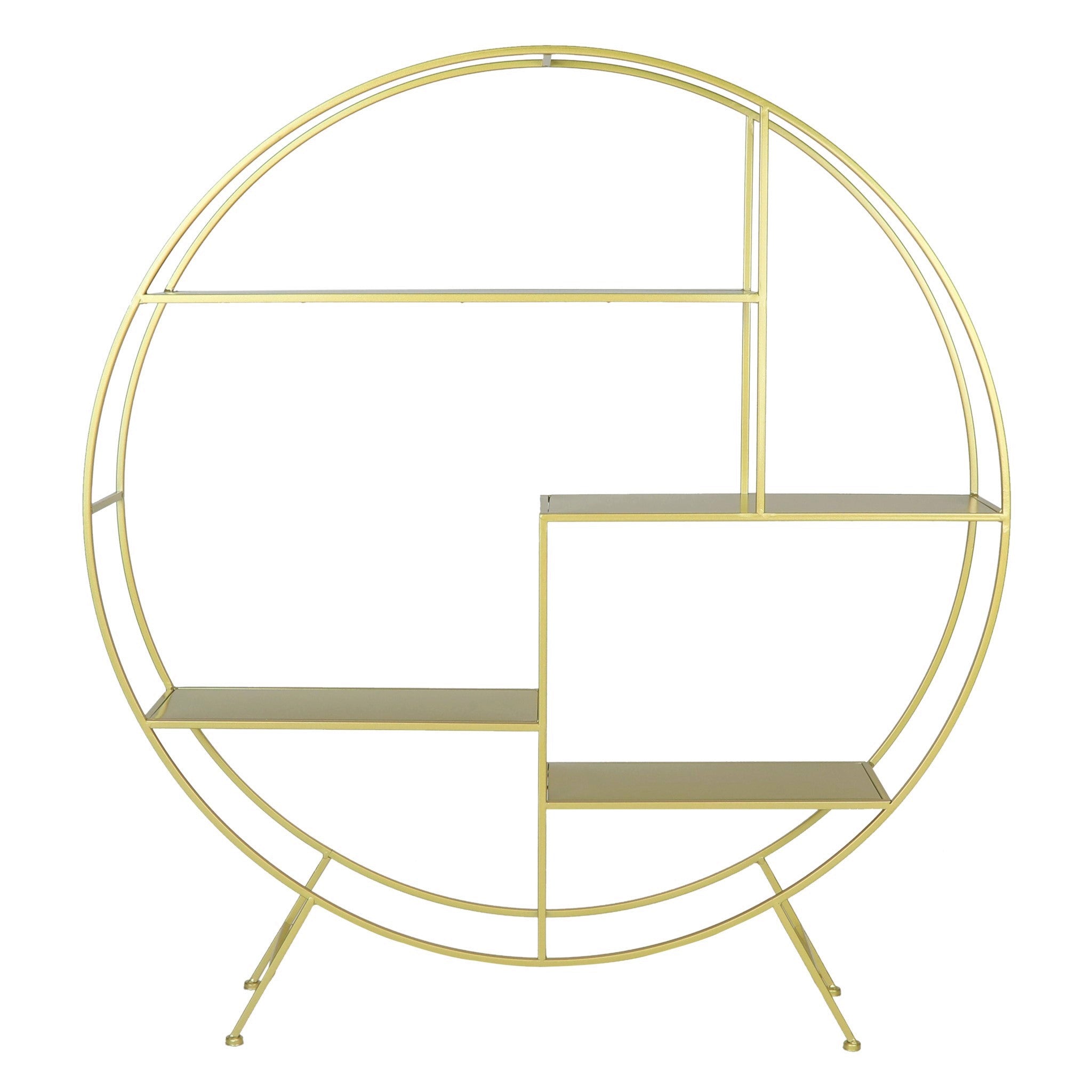 4 ft Round Metal Dessert Display Stand – Gold | Rental