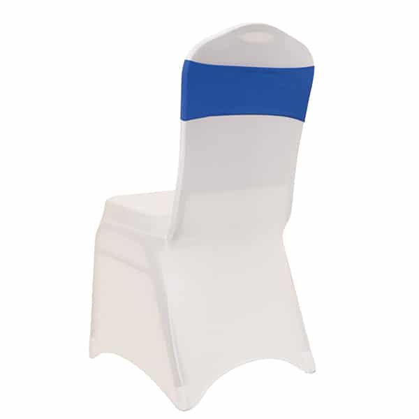 DecoStar™ 5″ Wide Spandex Chair Band – Royal Blue – 10 PACKS | Rental