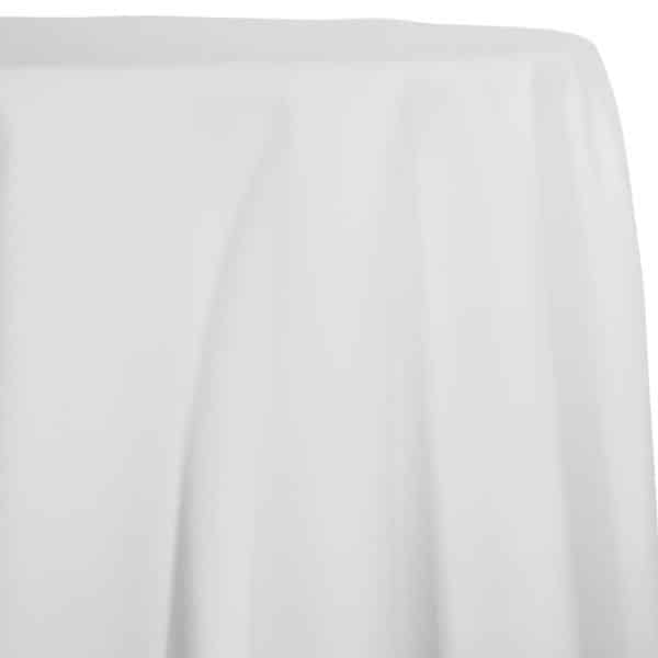 White – Spun Polyester “Feels Like Cotton” Tablecloth – Many Size Options | Rental