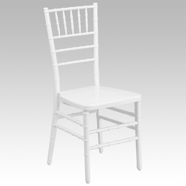 EnvyChair™ Elegant Wood Chiavari Chair – White | Rental