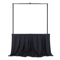 38″ x 87″ Tripod Screen Skirt – Black | Rental