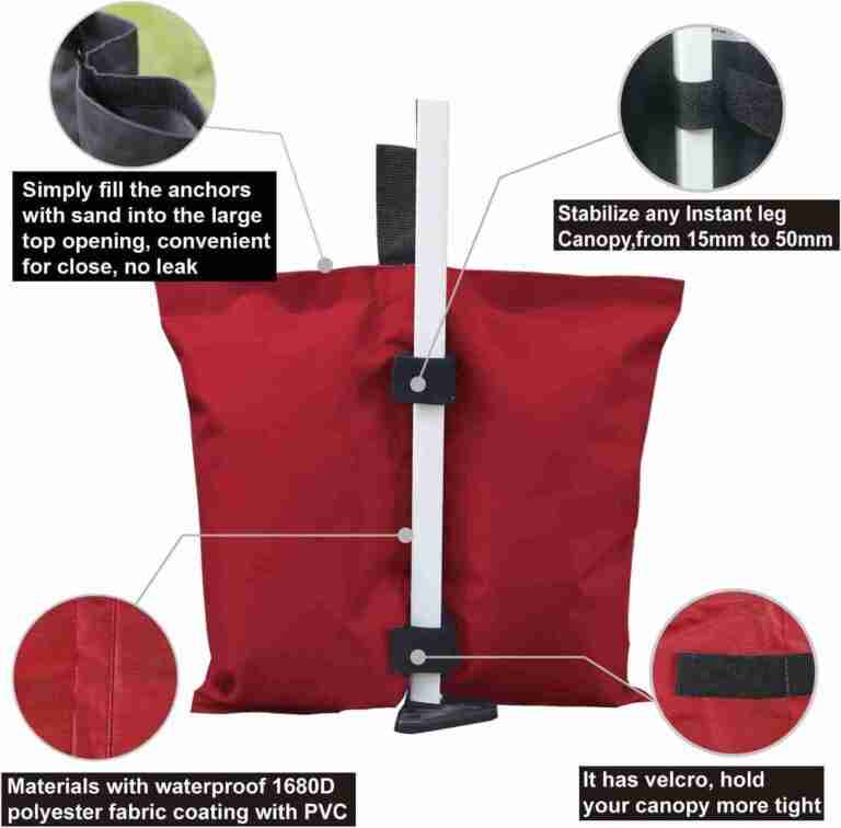 50lb Tent Sand Bag Rental – Red | Rental