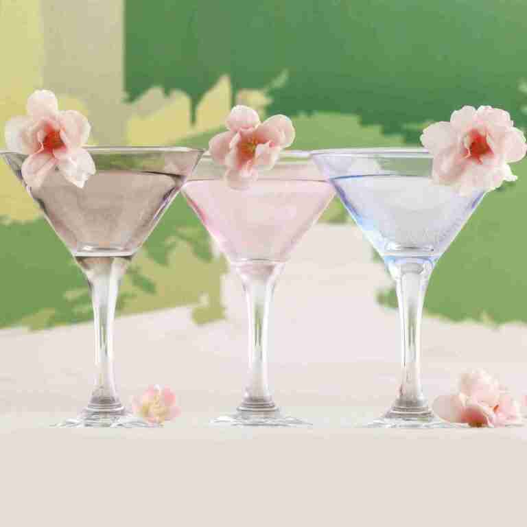 Martini Glass – Colorful Martini Cocktail Glass Set – Party Drinkware for Elegant Cocktails – Dishwasher Safe – Made in Europe | Rental