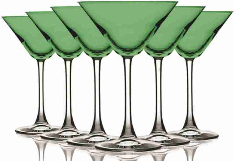 Martini Glass – Light Green Top Accent 10 oz Martini/Cocktail Wine Glasses – Set of 6 by TableTop King – Additional Vibrant Colors Available | Rental Martini Glass – Light Green Top Accent 10 oz Martini/Cocktail Wine Glasses – Set of 6 by TableTop King – Additional Vibrant Colors Available | Rental