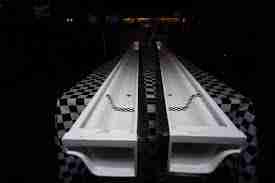 1 Lane Gold Fish Races Rental – Plastic – White | Rental