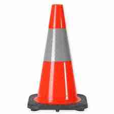 18" 3LB Cone w/6" Collar - Orange