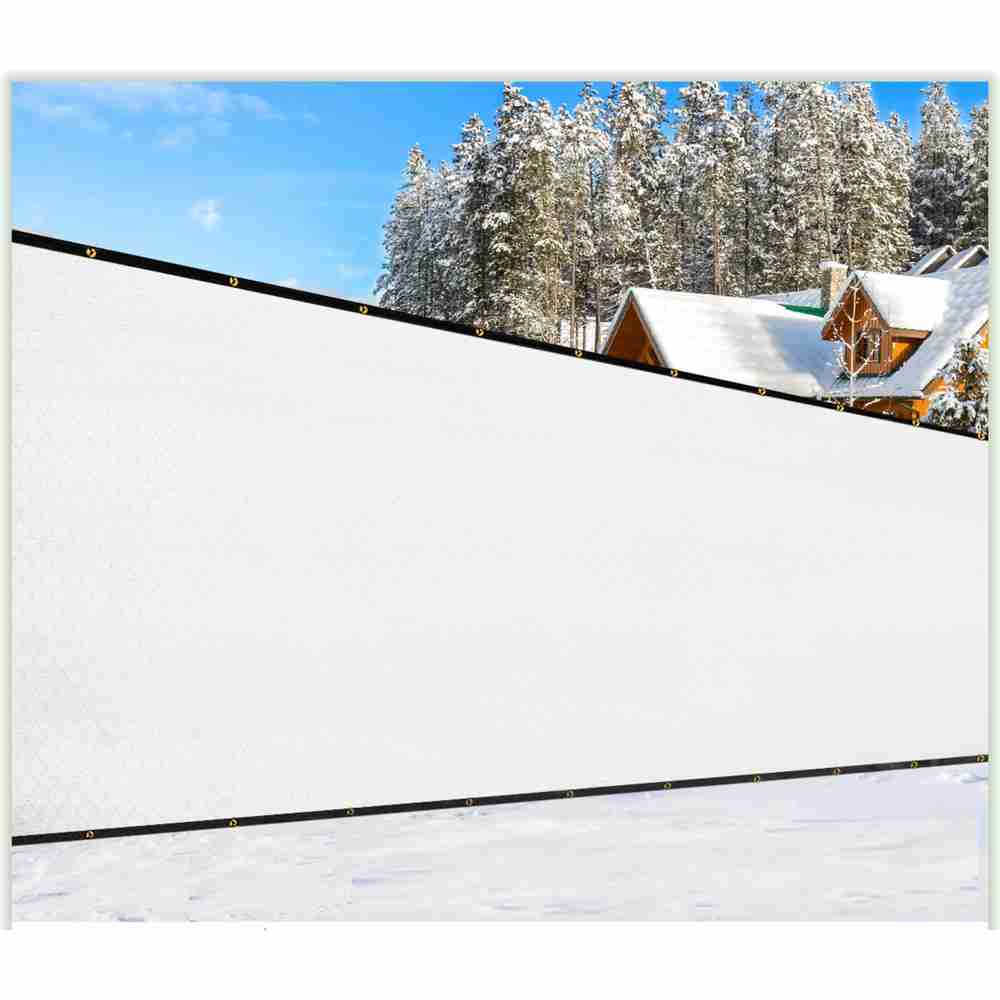 25' x 4' Privacy Wind Screen Rental - White