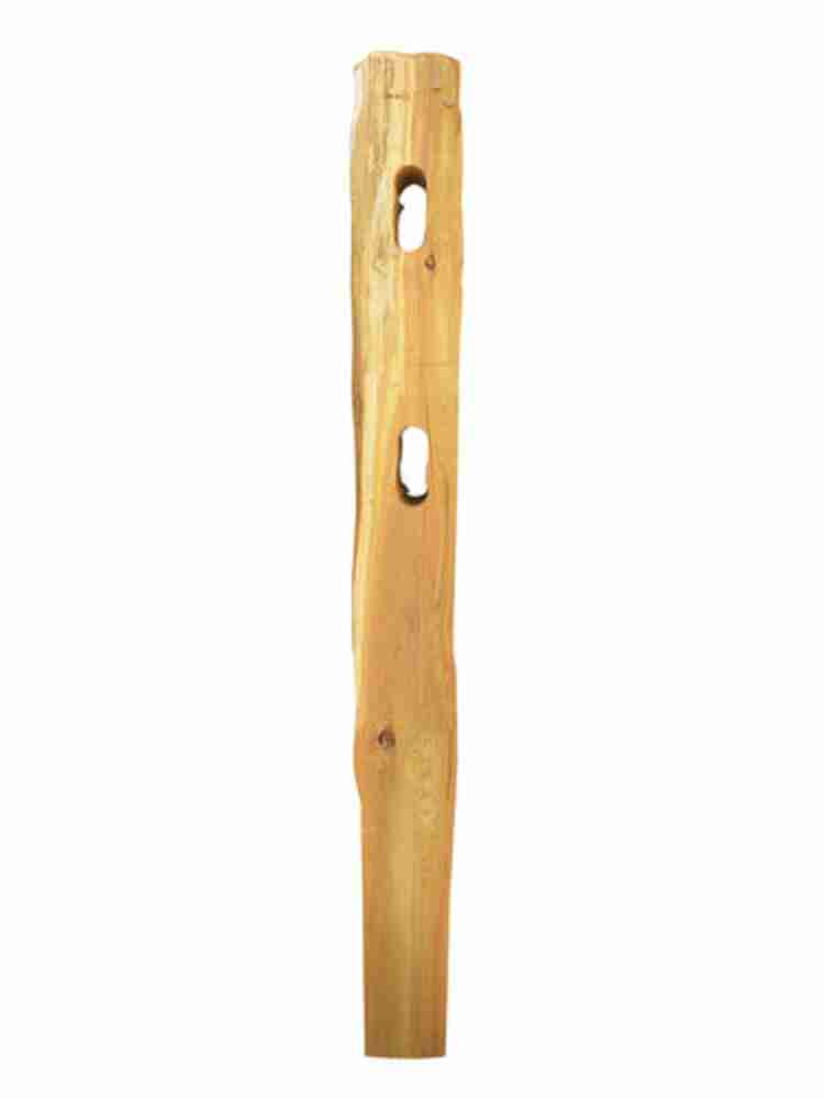 4′ – 2 Hole Split Rail Cedar Fence Post With 24″ Square Wood Base Rental | Rental