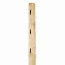 4′ – 3 Hole Split Rail Cedar Fence Post With Wood Base | Rental
