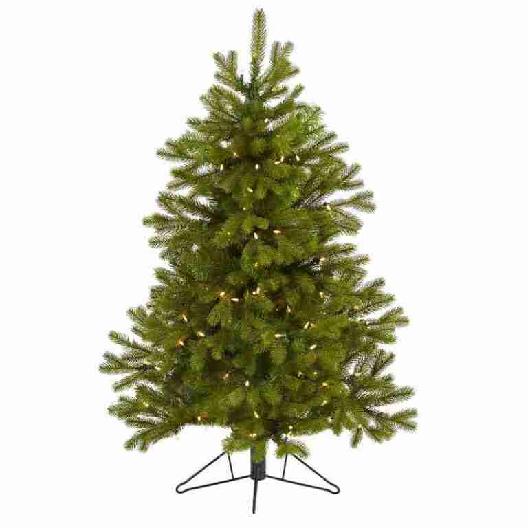4′ Cambridge Spruce Flat Back Artificial Christmas Tree with 100 Warm White (Multifunction) LED Lights and 221 Bendable Branches | Rental 4′ Cambridge Spruce Flat Back Artificial Christmas Tree with 100 Warm White (Multifunction) LED Lights and 221 Bendable Branches | Rental