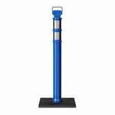 45″ Blue Delineator Post w/o Base With Reflective Lines | Rental