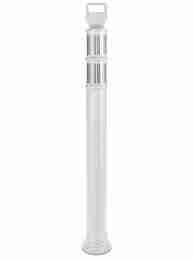 45″ White Delineator Post w/o Base Reflective Lines | Rental