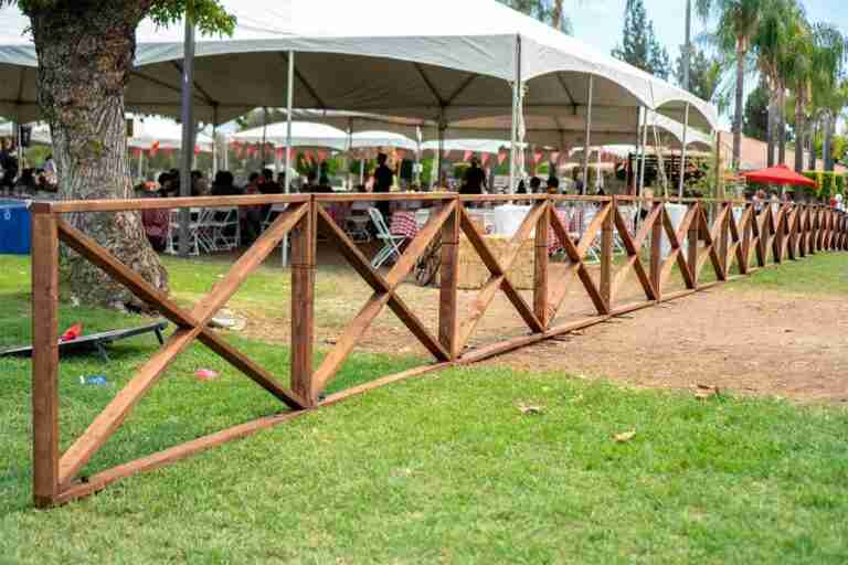 6′ x 42″ Wood Vineyard Fencing | Rental