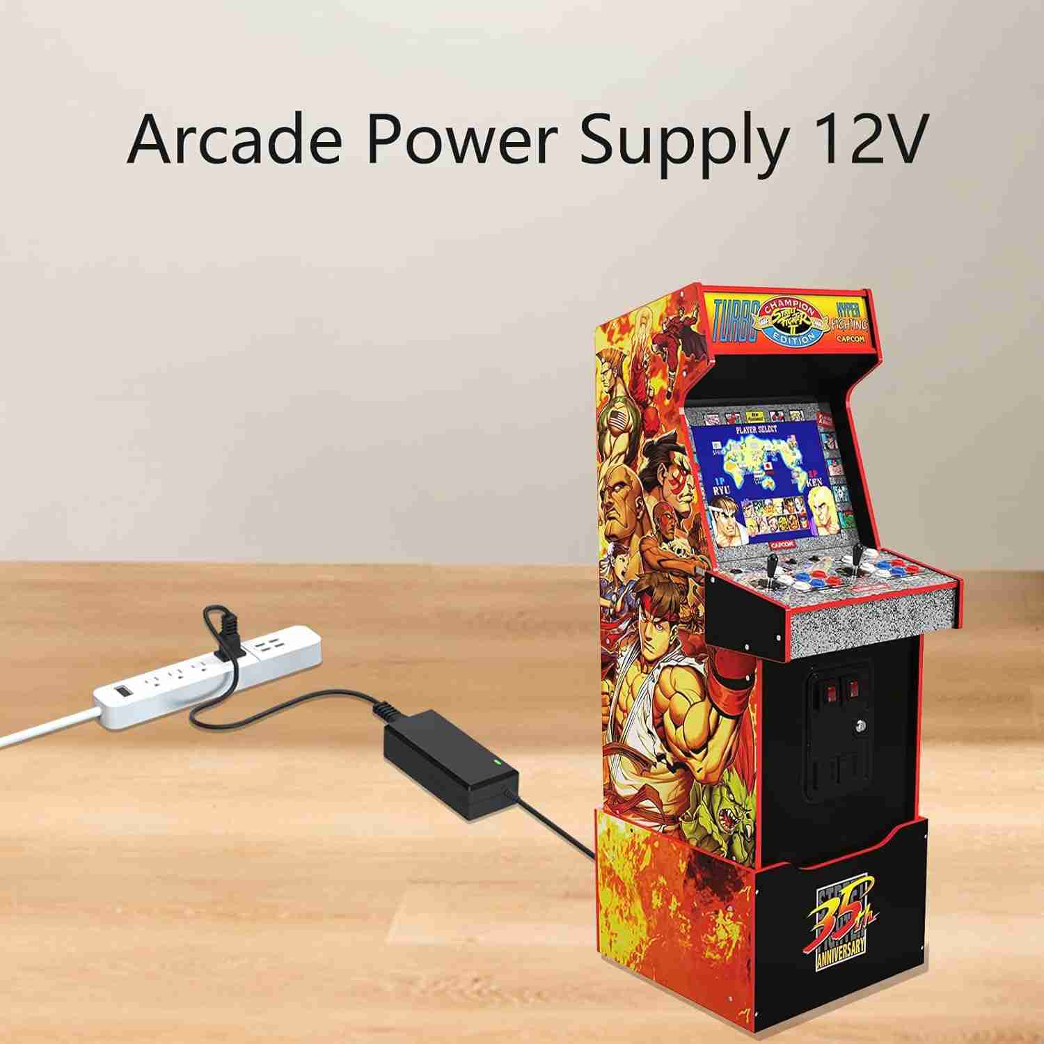 12V Power Cord for Arcade1up Game Machine Arcade 1up All Riser Cocktail Table Supply Adapter Charger : Electronics | Rental - Image 6