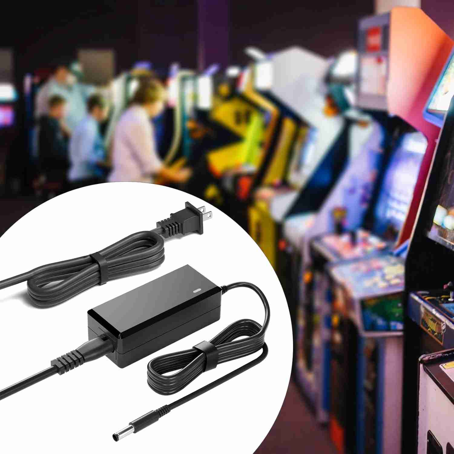 12V Power Cord for Arcade1up Game Machine Arcade 1up All Riser Cocktail Table Supply Adapter Charger : Electronics | Rental - Image 5