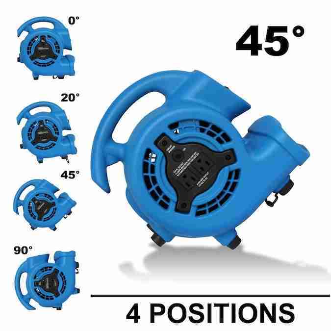 Air Fan – XPOWER 1/8-HP 600-CFM Centrifugal Daisy Chain Compatible Blower Fan | Rental