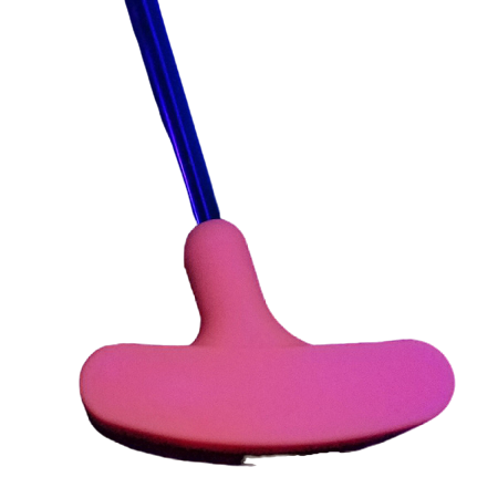 Black Light Orange Rubber Mini Golf Putter | Rental Black Light Orange Rubber Mini Golf Putter | Rental