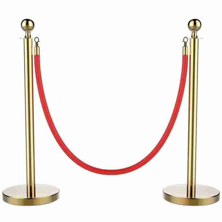 Brass Finish Metal Stanchion Post Only Rental | Rental Brass Finish Metal Stanchion Post Only Rental | Rental
