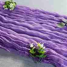 Cheesecloth Table Runner – Victorian Lilac/Wisteria | Rental Cheesecloth Table Runner – Victorian Lilac/Wisteria | Rental