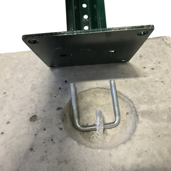 Concrete Sign Block Post Mount