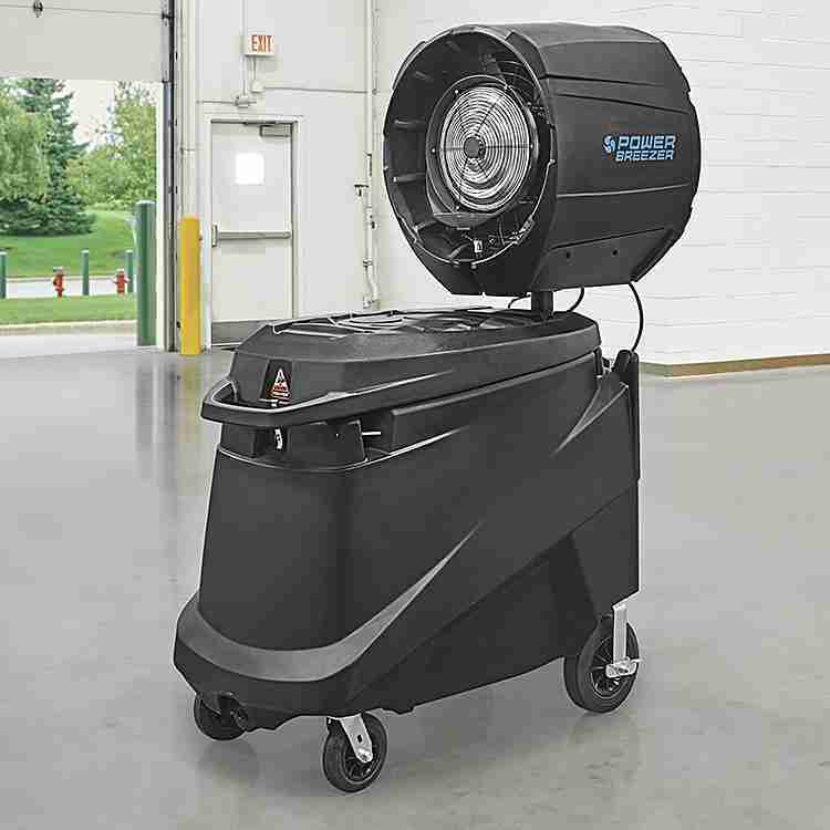 Misting Package – Mid Pressure Power Breezer Misting Fan | Rental