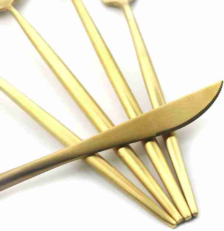 Modern Gold Matte Salad Fork | Rental Modern Gold Matte Salad Fork | Rental